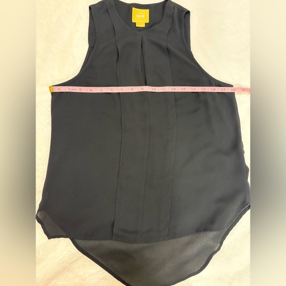 Anthropologie Maeve Black Sleeveless High-Low Blouse Size 2 - Picture 6 of 8